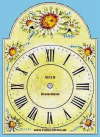 Uhrenschild Motiv Dreier-Distel Nr.0213B Faller-Uhren Uhrenschild edles Gewchs im Schwarzwald steht unter Naturschutz die Silberdistel