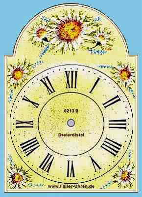 Uhrenschild Dreier-Distel Nr.0213B