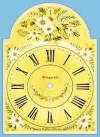 Schilderuhr Motiv Margarite Faller-Uhren  Kleiner Margaritenstrauss